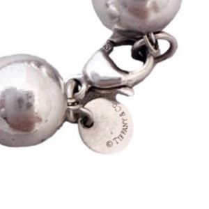 Tiffany & Co Sterling Silver HardWear Ball Bracelet 7.5" 10mm Classic Luxury